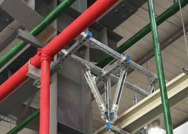柞水该抗震支架的整体式支吊架结构协调性好